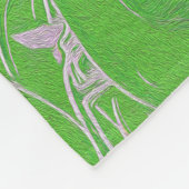 Santa Magical Green New Year  Fleecedecke (Ecke)