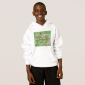 Santa Magical Green New Year Hoodie (Vorne ganz)