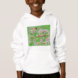 Santa Magical Green New Year Hoodie