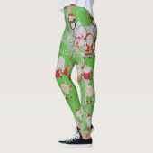 Santa Magical Green New Year Leggings (Links)