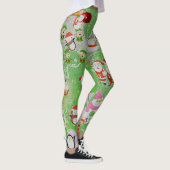 Santa Magical Green New Year Leggings (Rechts)