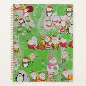 Santa Magical Green New Year  Planer (Vorderseite)