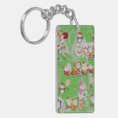 Santa Magical Green New Year Schlüsselanhänger (Vorderseite links)