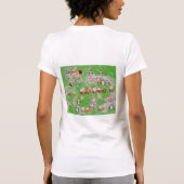 Santa Magical Green New Year T-Shirt (Rückseite)