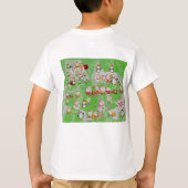 Santa Magical Green New Year T-Shirt (Rückseite)
