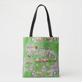 Santa Magical Green New Year Tasche