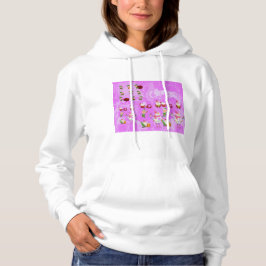 Santa Magical Pink New Jahre Hoodie