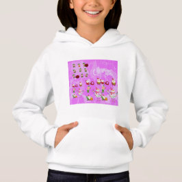 Santa Magical Pink New Jahre Hoodie