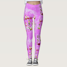 Santa Magical Pink New Jahre Leggings