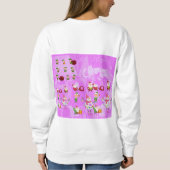 Santa Magical Pink New Jahre Sweatshirt (Rückseite)