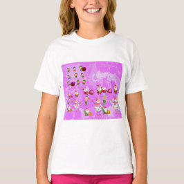 Santa Magical Pink New Jahre T-Shirt