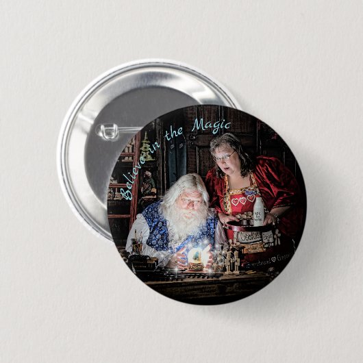 Santa Magie Button (Vorne & Hinten)