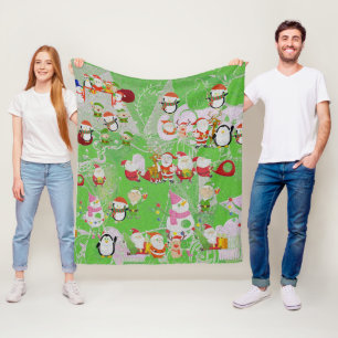 Santa Magisches Neues Jahr Fleecedecke