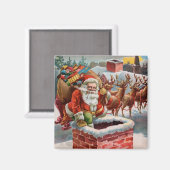 Santa Magnet für die Urlaubssaison (Vorderseite/Rückseite)