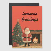 Santa Magnetkarte (Vorne/Hinten)