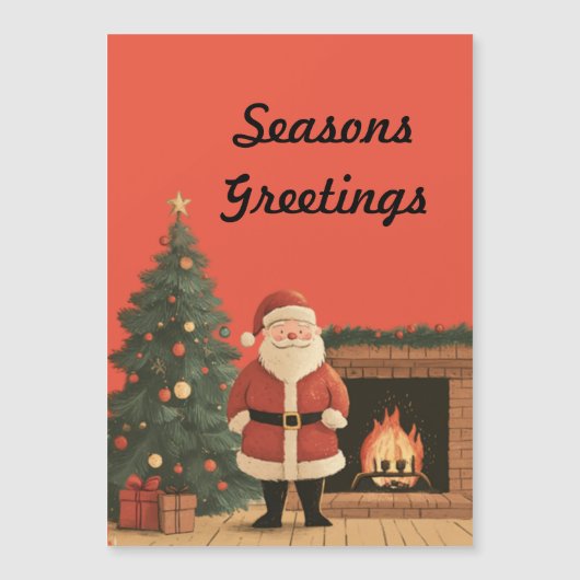 Santa Magnetkarte (Vorderseite)