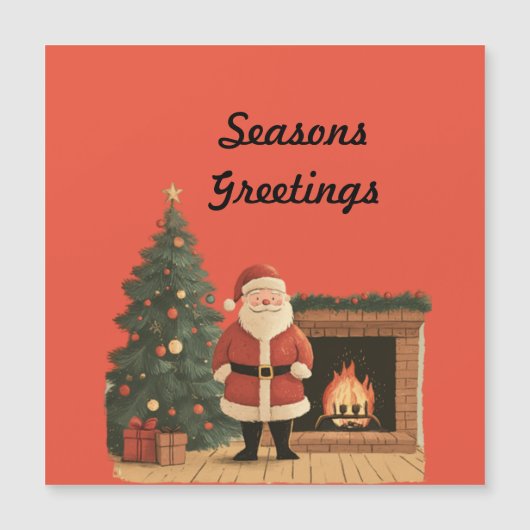 Santa Magnetkarte (Vorderseite)