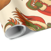 Santa Mahj Geschenkverpackung Geschenkpapier (Rolleneckpunkt)