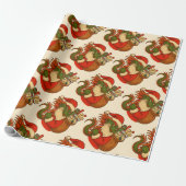 Santa Mahj Geschenkverpackung Geschenkpapier (Ungerollt)