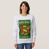 Santa Mahj hässlicher Pullover Sweatshirt (Vorne ganz)