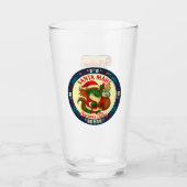 Santa Mahj Knows Your List! Pint Glass Glas (Vorderseite)
