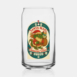 Santa Mahj Pint Glass - Cheers! Dosenglas