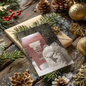 Santa Mail Reindeer Post Festliche Weihnachtsfeier Karte