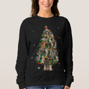 Santa Maine Coon Weihnachtsbaum Leuchtfeuer Xm Sweatshirt
