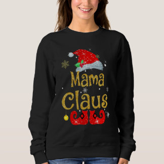 Santa Mama Claus Weihnachten passende Familie 1 Sweatshirt