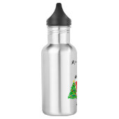 Santa Maneki Neko Edelstahlflasche (Links)
