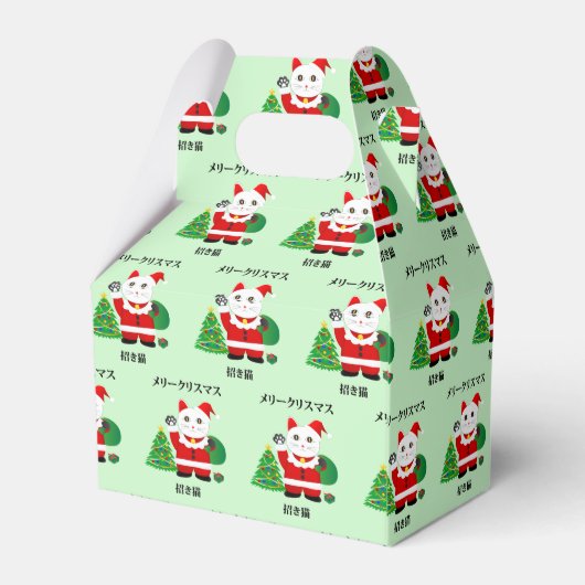 Santa Maneki Neko Geschenkschachtel (Rückseite)