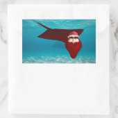 Santa Manta Rechteckiger Aufkleber (Tasche)