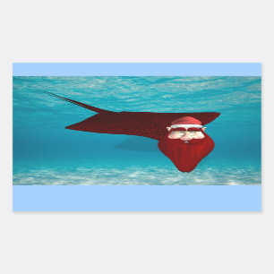 Santa Manta Rechteckiger Aufkleber