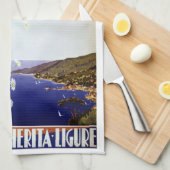Santa Margherita Ligure, Italien Vintage Reisen Ar Geschirrtuch (Viertel Falte)