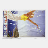 Santa Margherita Ligure, Italien Vintage Reisen Ar Geschirrtuch (Horizontal)