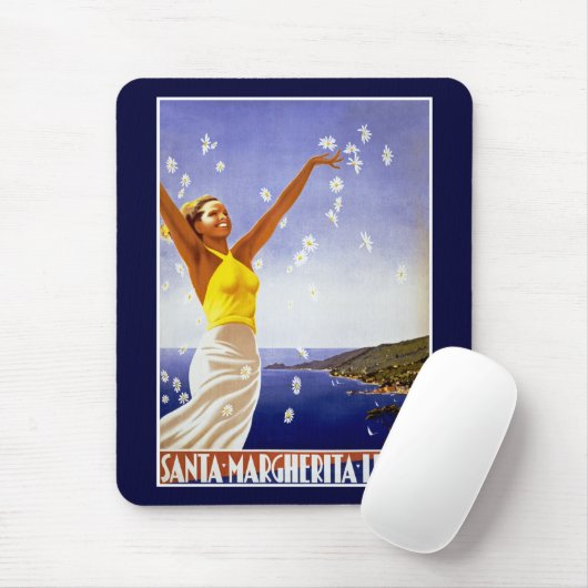 Santa Margherita Ligure mit Daisies Mousepad (Mit Mouse)