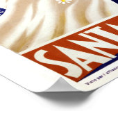 Santa Margherita Ligure Vintag Italienisches Reise Poster (Ecke)