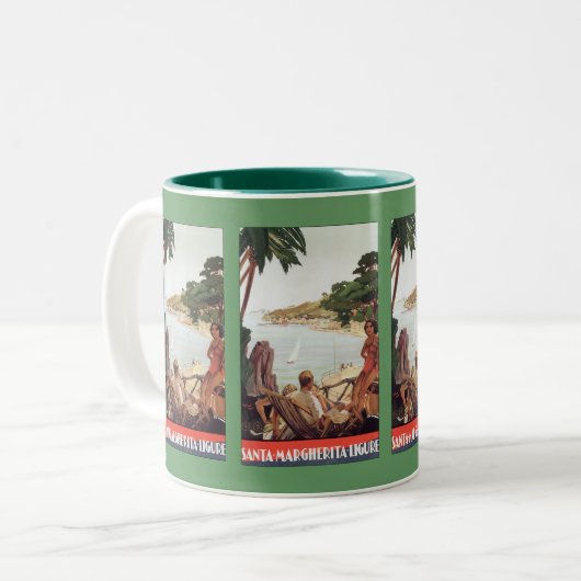 Santa Margherita Ligure Zweifarbige Tasse (Vorderseite Links)