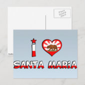 Santa Maria, CA Postkarte (Vorne/Hinten)