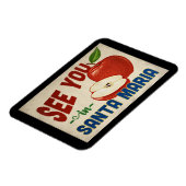 Santa Maria California Apple - Vintage Travel Magnet (Linke Seite)