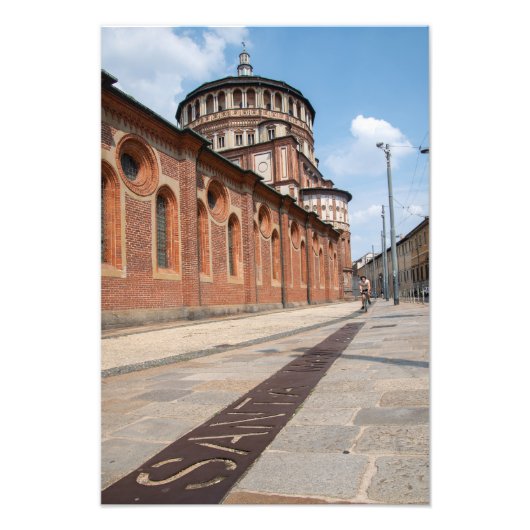 Santa Maria Cyclist Fotodruck (Vorne)