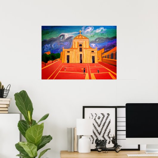 Santa Maria Degli Angeli Italien Acrylic Poster (Heimbüro)