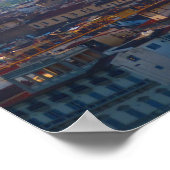 Santa Maria del Fiore bei Sonnenuntergang in Flore Poster (Ecke)