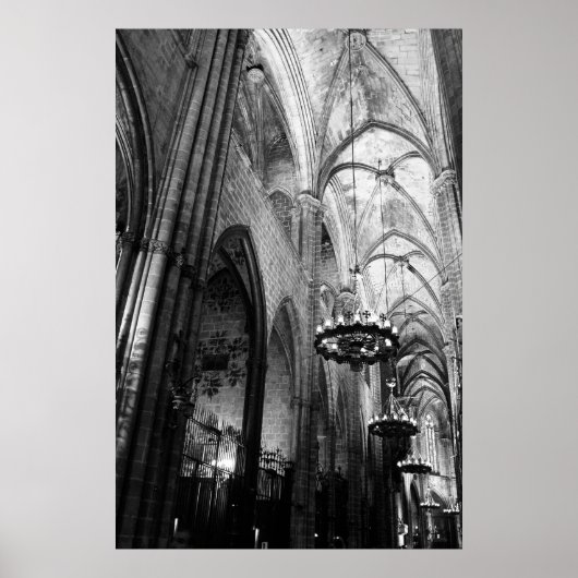Santa Maria del Mar, Barcelona Poster (Vorne)