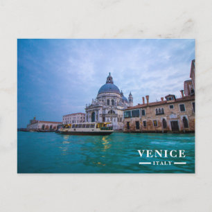 Santa Maria della Salute Großer Kanal Venedig Dämm Feiertagspostkarte