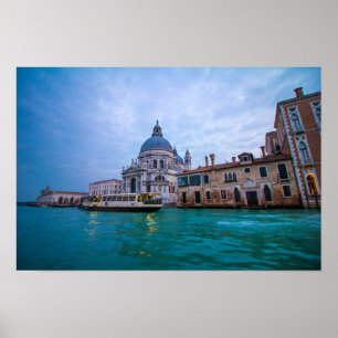 Santa Maria della Salute Großer Kanal Venedig Dämm Poster