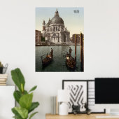 Santa Maria della Salute in Venedig (c. 1900) Poster (Heimbüro)
