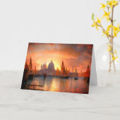 Santa Maria della Salute, Sonnenuntergang: Karte (Gelbe Blume)