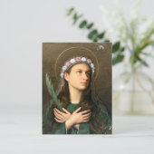 Santa Maria Goretti Postkarte (Stehend Vorderseite)
