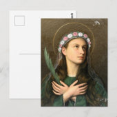 Santa Maria Goretti Postkarte (Vorne/Hinten)